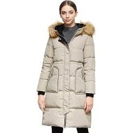 Orolay Womens Winter Down Coat 2-Way Zipper Puffer Jacket with Fur Hood Big Pockets