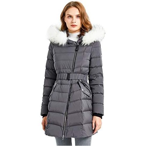  Orolay Womens Down Jacket Winter Bubble Coat Puffer Jacket with Fur Hood