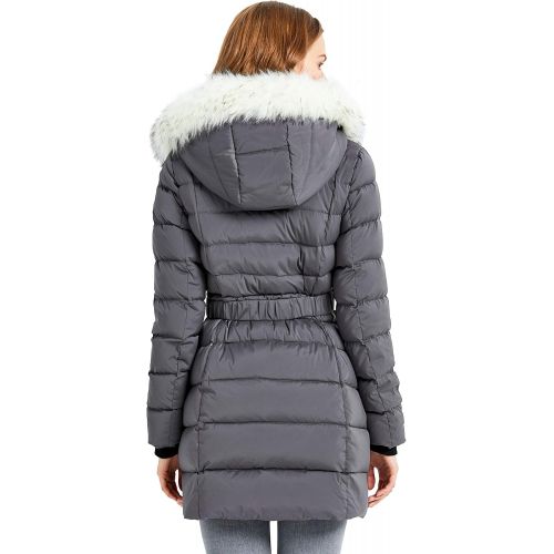  Orolay Womens Down Jacket Winter Bubble Coat Puffer Jacket with Fur Hood