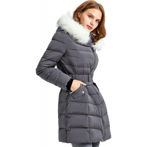  Orolay Womens Down Jacket Winter Bubble Coat Puffer Jacket with Fur Hood