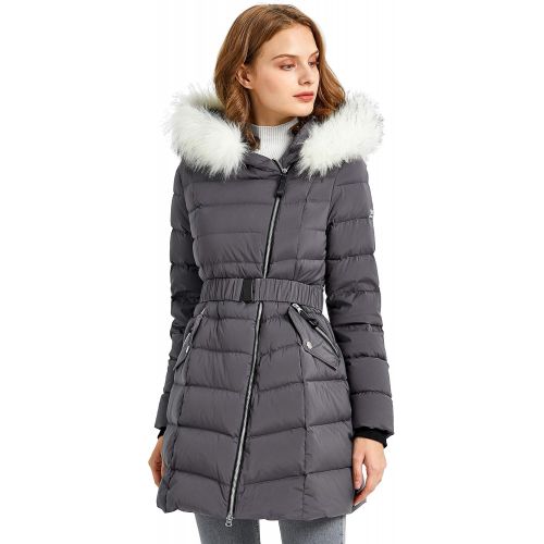  Orolay Womens Down Jacket Winter Bubble Coat Puffer Jacket with Fur Hood