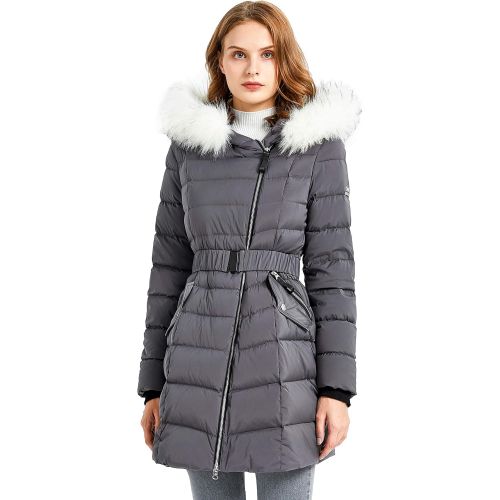  Orolay Womens Down Jacket Winter Bubble Coat Puffer Jacket with Fur Hood