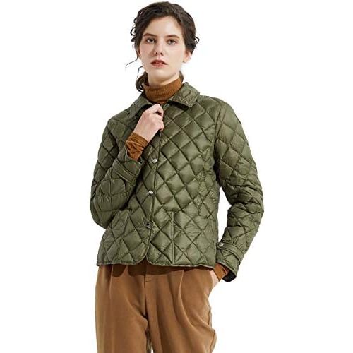  Orolay Womens Light Cropped Puffer Jacket Diamond Quilted Packable Down Jacket