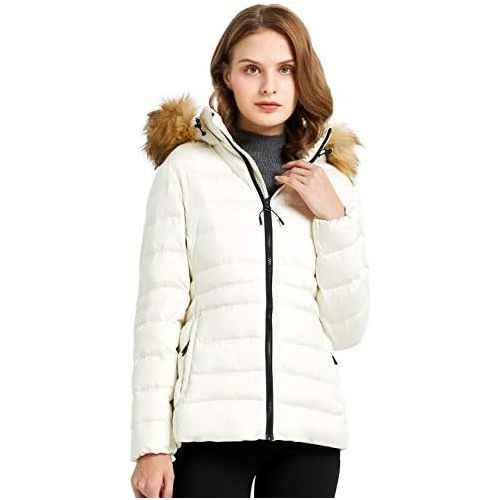  Orolay Womens Light Down Jacket Slim Winter Coat Windproof Hooded Puffer Jacket