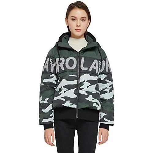  Orolay Womens Camo Hooded Down Jacket Warm Winter Coat Puffer Jacket