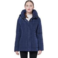 Orolay Womens Hooded Down Jacket Quilted Winter Coat Stand Collar Puffer Jacket