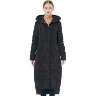 Orolay Womens Quilted Down Jacket Long Winter Coat Maxi Hooded Puffer Jacket