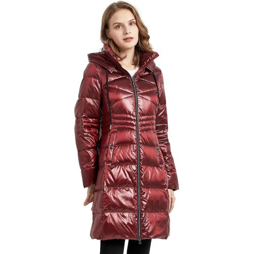  Orolay Women’s Warm Down Jacket Stand Collar Winter Coat Parka with Hood