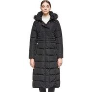 Orolay Womens Thickened Down Jacket Winter Long Coat Hooded Parka Puffer Jacket