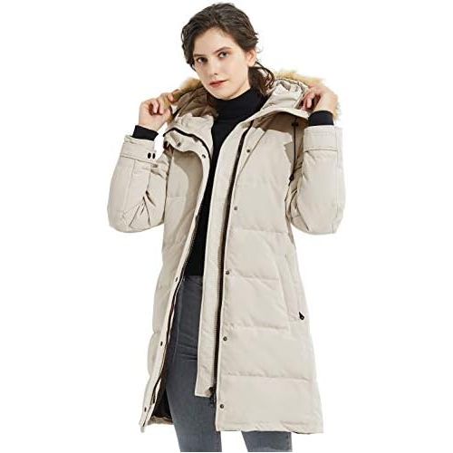  Orolay Women’s Thickened Down Coat with Adjustable Hood Warm Winter Jacket