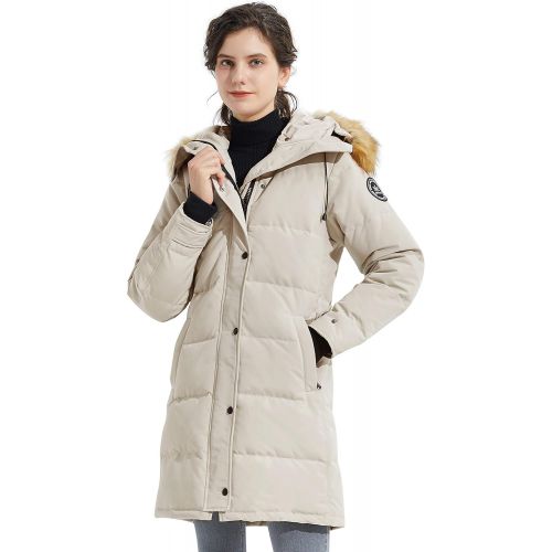  Orolay Women’s Thickened Down Coat with Adjustable Hood Warm Winter Jacket