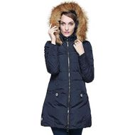 Orolay Womens Down Jacket with Faux Fur Trim Hood