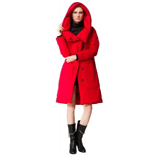  Orolay Womens Thickened Long Down Jacket with Hood