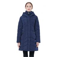 Orolay Womens Thickened Coat Puffer Down Jacket Navy 2XL