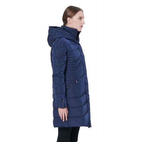  Orolay Womens Thickened Coat Puffer Down Jacket Navy 2XL