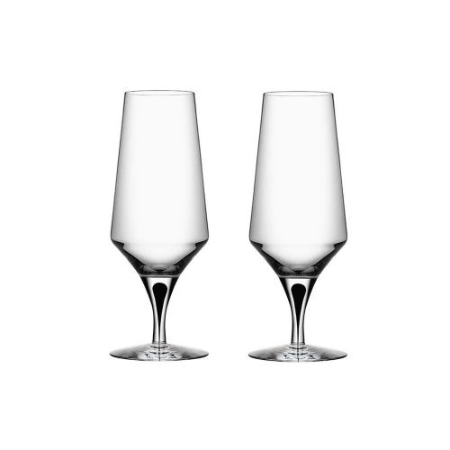  Orrefors 6410005 Metropol Beer Glass (Set of 2), Clear