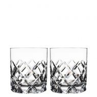 Orrefors Sofiero 8.44 Ounce Old Fashioned Glass, Pair