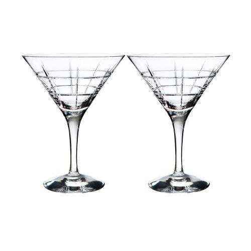  Orrefors Street Martini Glass Pair