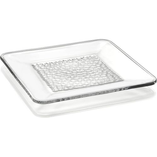  Orrefors Pearl Square Platter, Clear