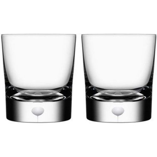  Orrefors Intermezzo Satin 8.33 Ounce Old Fashioned/Whiskey Glass, Set of 2