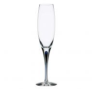 Orrefors 6257414 Intermezzo Blue 7 Ounce Champagne Flute, Clear