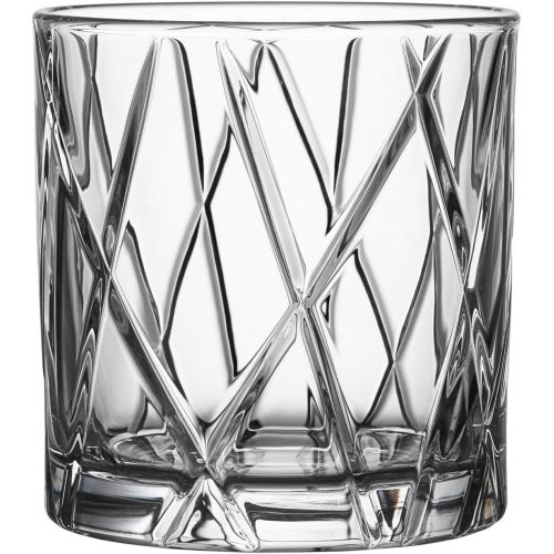  Orrefors City 10.9 Ounce Double Old Fashioned Glass, Set of 4