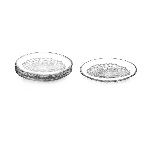  Orrefors Pearl Dessert Plate (Set of 4), Clear