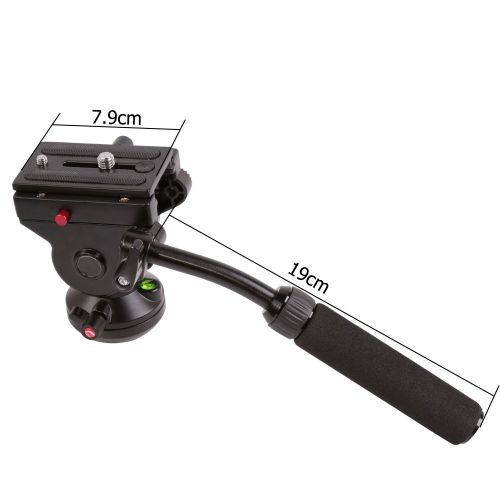  Orsda Tripod Heads Camera Tripod Action Fluid Drag Pan Head Hydraulic Panoramic Photographic Head for Canon Nikon Sony DSLR Camera Camcorder Shooting Filming Load OR214