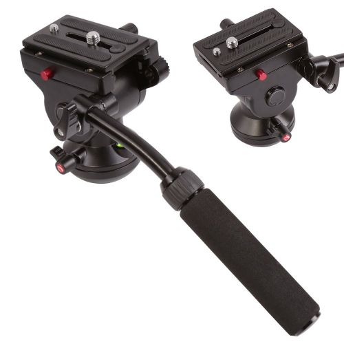  Orsda Tripod Heads Camera Tripod Action Fluid Drag Pan Head Hydraulic Panoramic Photographic Head for Canon Nikon Sony DSLR Camera Camcorder Shooting Filming Load OR214