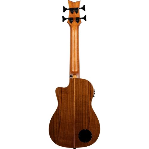  Ortega Guitars 4 String Lizard Series Acoustic-Electric Uke-Bass w/Bag, Right (CAIMAN-BS-GB)