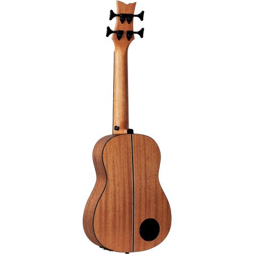  Ortega Guitars 4 String Lizard Series Fretless Acoustic-Electric Uke-Bass w/Bag, Right (LIZZY-BSFL-GB)