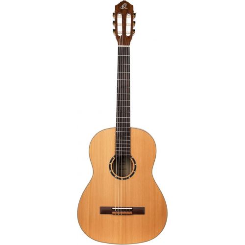  Ortega Guitars 6 String Family Series Pro Solid Top Slim Neck Nylon Classical Guitar w/Bag, Right (R131SN)