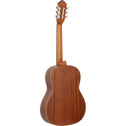  Ortega Guitars 6 String Family Series Pro Solid Top Slim Neck Nylon Classical Guitar w/Bag, Right (R131SN)