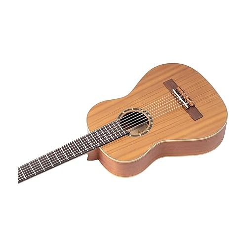  Ortega Guitars 6 String Family Series 1/2 Size Nylon Classical Guitar w/Bag, Right, Cedar Top-Natural-Satin, (R122-1/2)