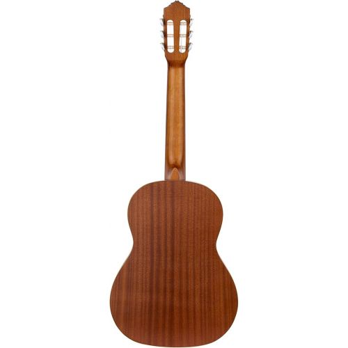  Ortega Guitars 6 String Family Series Pro Solid Top Nylon Classical Guitar w/Bag, Right (R131)