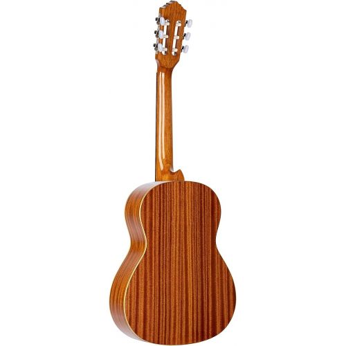 Ortega Guitars 6 String Family Series 3/4 Size Nylon Classical Guitar w/Bag, Right, Cedar Top-Natural-Gloss, (R122G-3/4)