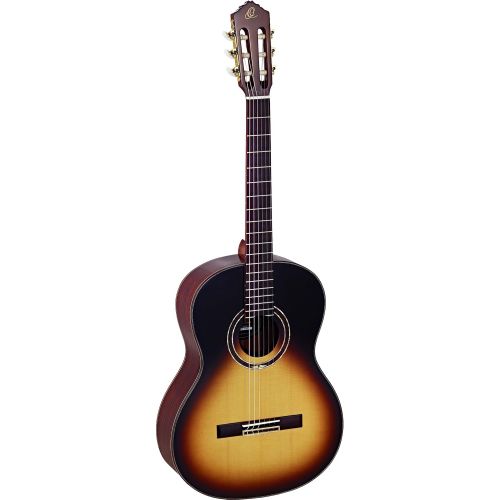  Ortega Guitars R158SN-TSB Feel Series Slim Neck Nylon 6-String Guitar with Solid Spruce Top & Rosewood Body