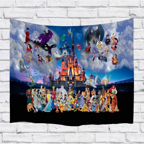  Ortigia Tapestry Wall Hanging Home Decor for Living Room Bedroom Dorm Room Polyester Fabric Needles Included - 90 W x 71 L (230cmx180cm) - Animation Figures