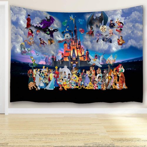  Ortigia Tapestry Wall Hanging Home Decor for Living Room Bedroom Dorm Room Polyester Fabric Needles Included - 90 W x 71 L (230cmx180cm) - Animation Figures
