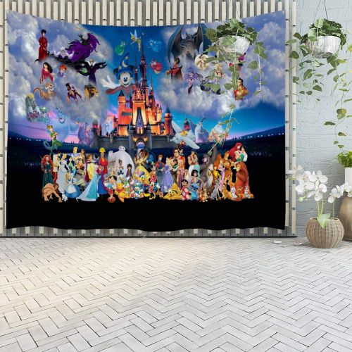  Ortigia Tapestry Wall Hanging Home Decor for Living Room Bedroom Dorm Room Polyester Fabric Needles Included - 90 W x 71 L (230cmx180cm) - Animation Figures