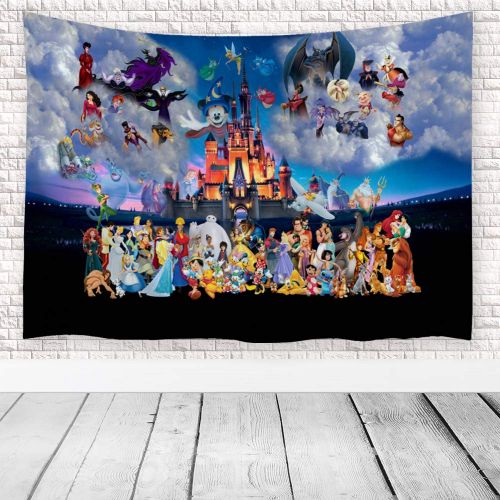  Ortigia Tapestry Wall Hanging Home Decor for Living Room Bedroom Dorm Room Polyester Fabric Needles Included - 90 W x 71 L (230cmx180cm) - Animation Figures