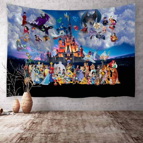  Ortigia Tapestry Wall Hanging Home Decor for Living Room Bedroom Dorm Room Polyester Fabric Needles Included - 90 W x 71 L (230cmx180cm) - Animation Figures