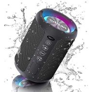 [아마존베스트]Ortizan Wireless Bluetooth Speaker with LED Light - Portable Speaker Bluetooth Boxes with Enormous Bass, IPX6 Water Protection, Hands-Free Function, 15-Hour Battery, for Phone, USB