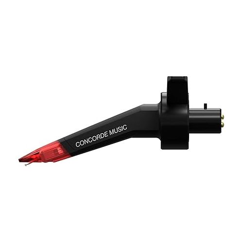  Ortofon Concorde Music Red Phono Cartridge | Tool-Free Installation on S-shaped Tone Arms | Red/Black