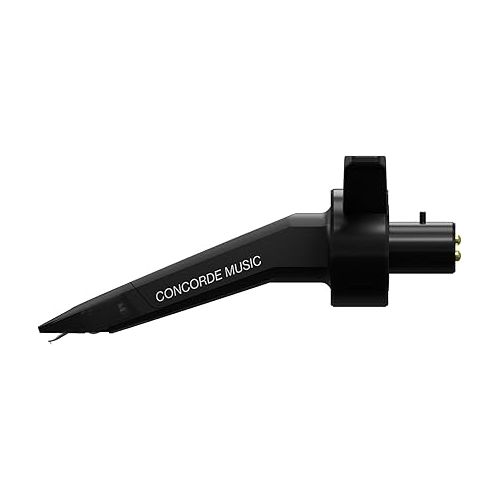  Ortofon Concorde Music Black Phono Cartridge | Tool-Free Installation on S-shaped Tone Arms | Black/Black