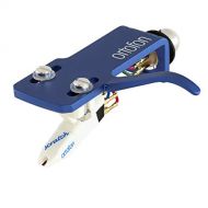 Ortofon OM Scratch White Turntable Cartridge - Premounted on SH-4 Blue Headshell
