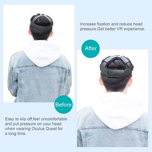  Orzero Head Cushion Compatible for Oculus Quest VR Headset, Comfortable Protective Headband, Black