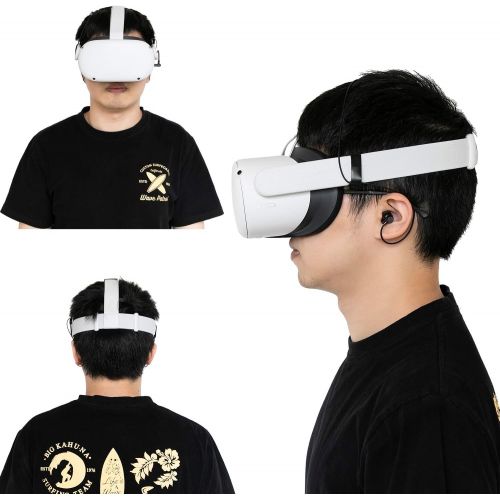  [아마존베스트]Orzero Earbuds Compatible for Oculus Quest 2, Oculus Rift S VR Headset, Upgraded Durable Graphene Speakers 3D 360° Surrounding High Clarity Sound with Custom Non-Disturbing Length