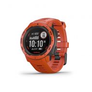 Orzero Garmin Instinct, Rugged Outdoor Watch with GPS, Features GLONASS and Galileo, Heart Rate Monitoring and 3-Axis Compass, Red