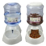 Osave Pet Automatic Food Water Dispenser Sets For Dogs Cats Gravity Feeder